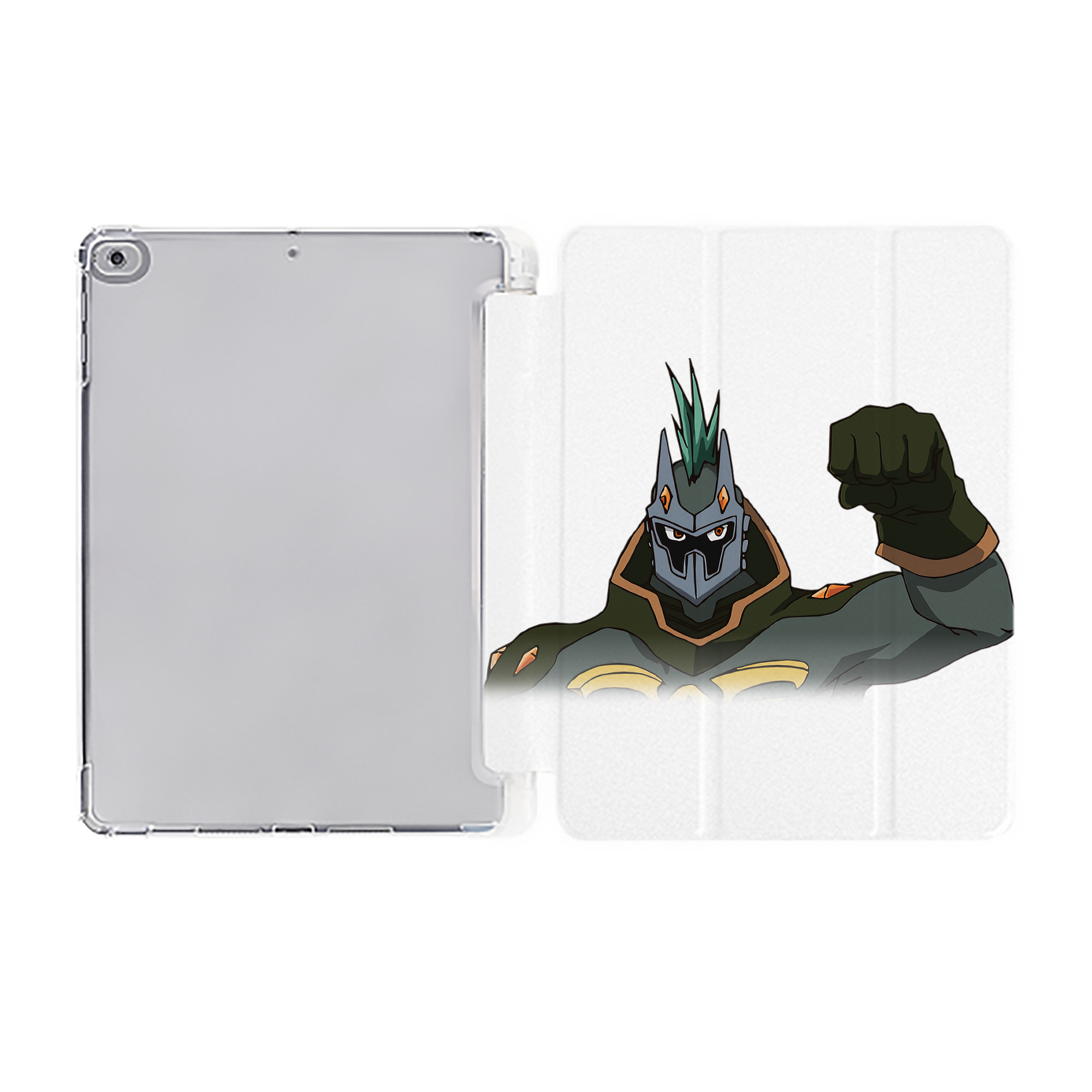 （画像用） 遊☆戯☆王 Yu-Gi-Oh! IPad ケース ペン収納付き 三つ折りスタンド PUレザー×シリコン 対応機種9.5/10.5/10.9インチ